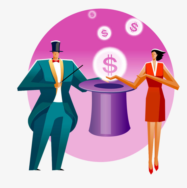 紫色金币男人女人商务会计素材图片免费下载_