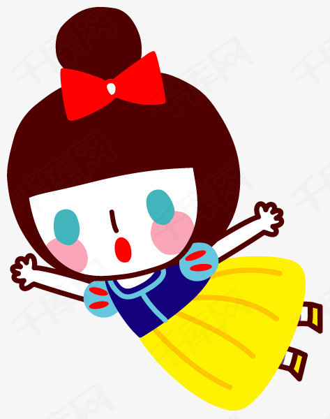 卡通女孩素材图片免费下载_高清png_千库网(图片编号