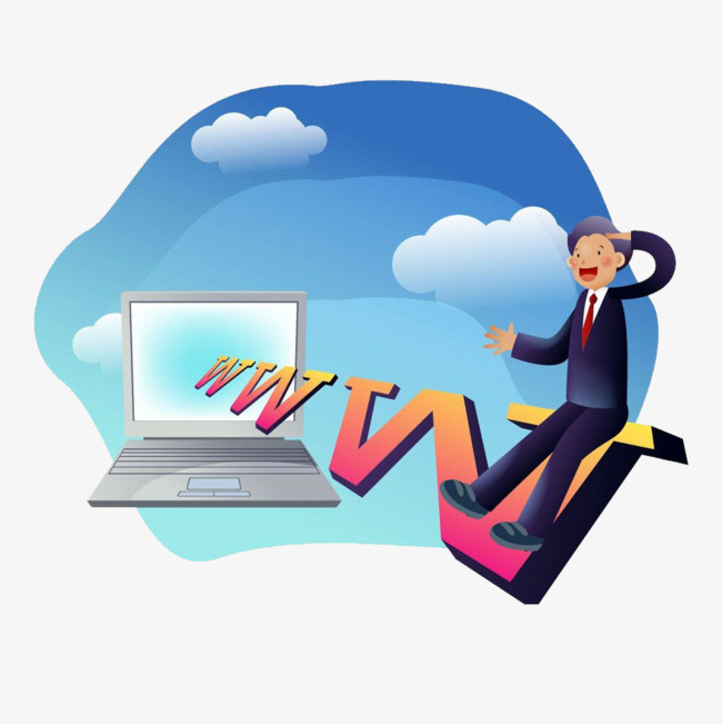 蓝天英文电脑男人商务会计素材图片免费下载_