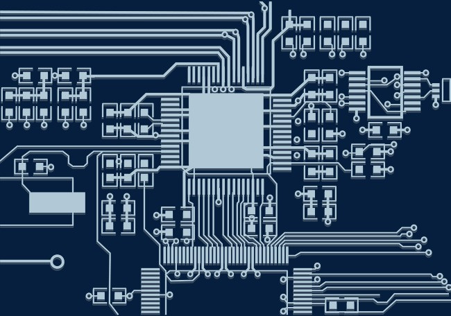 矢量浅灰创意集成电路科技纹路