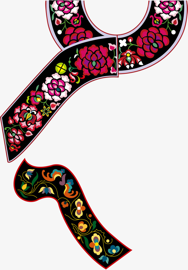 苗族衣服领口图案素材图片免费下载_高清psd