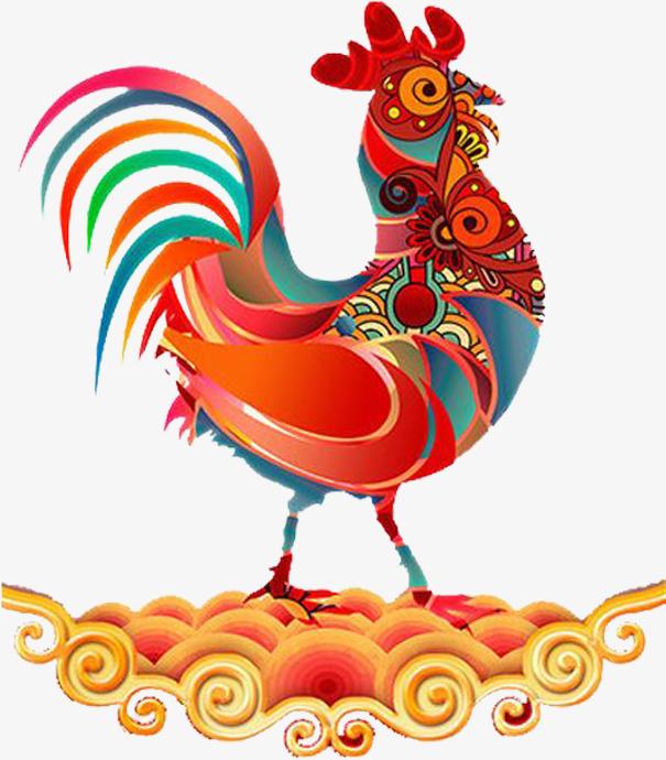 新年 剪纸艺术 牛 腾云驾雾 红色 喜庆