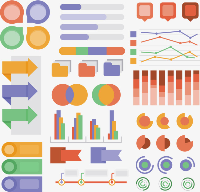 业绩分析数据图表素材图片免费下载_高清psd
