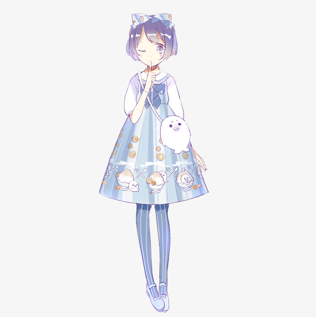 二次元萌妹甜美可爱lolita甜美气质二次元萝莉