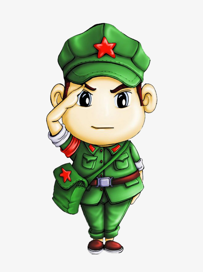 卡通版的军人