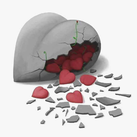 破碎的爱心
