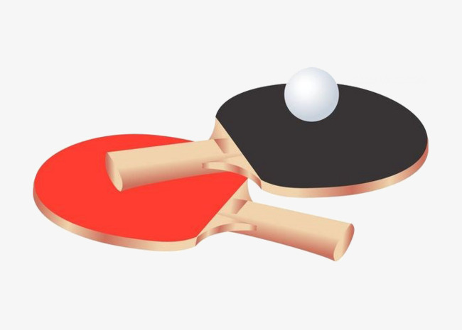 一副乒乓球拍矢量素材图片免费下载_高清png