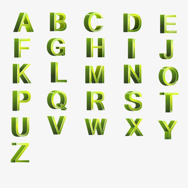 26个大写字母看 漂亮字体