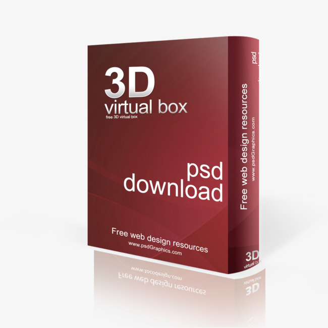 英文暗红色盒子素材图片免费下载_高清psd