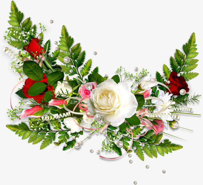 绿叶和花朵图片