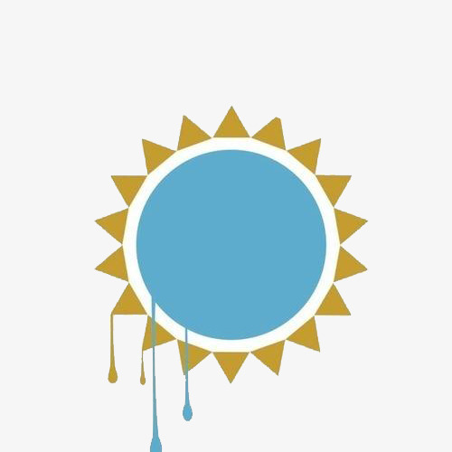 黄蓝色几何图形构成的太阳素材图片免费下载_高清png_千库网(图片编号8185749)