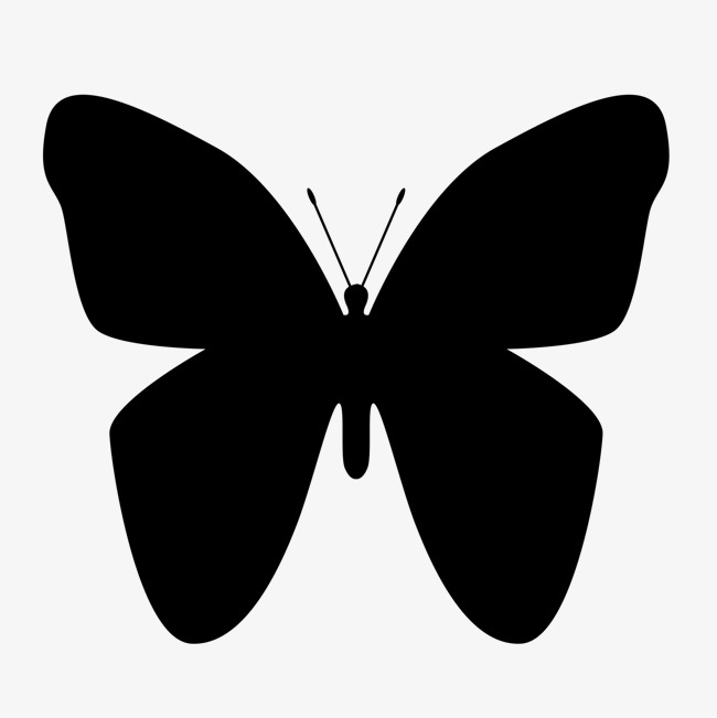 黑色的蝴蝶png素材-90设计