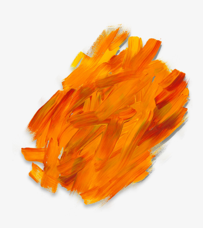 橙色油画