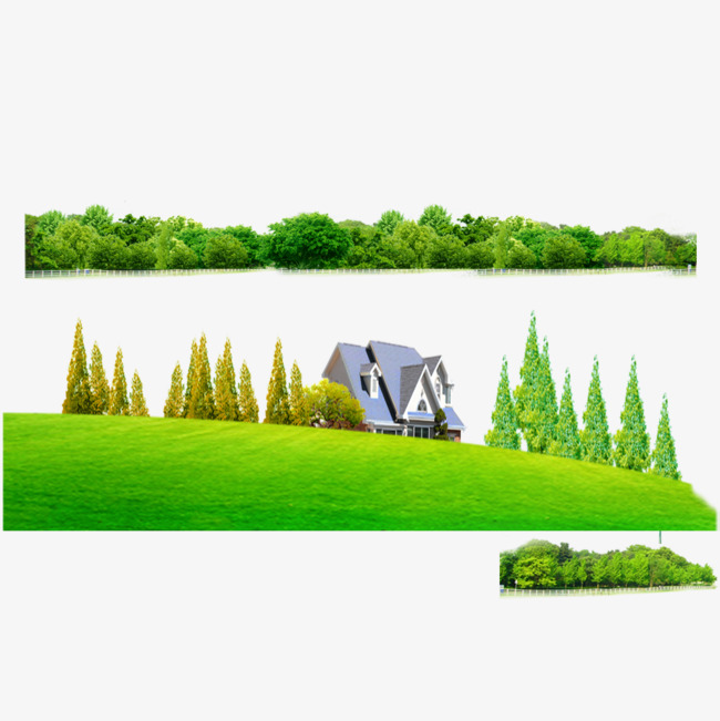 绿色草地素材png素材-90设计