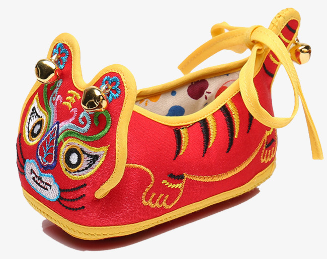 绑带老虎虎头鞋素材图片免费下载_高清png