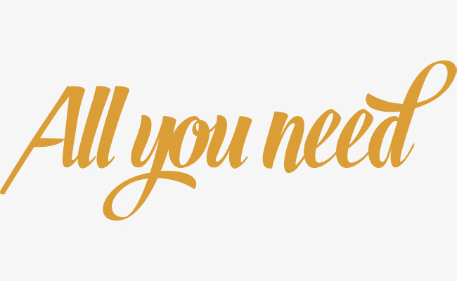 土黄色文艺英文素材图片免费下载_高清png