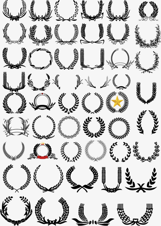 矢量手绘麦穗png素材-90设计