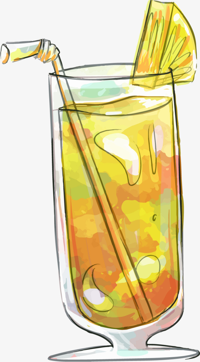 手绘的柠檬汁素材图片免费下载_高清png