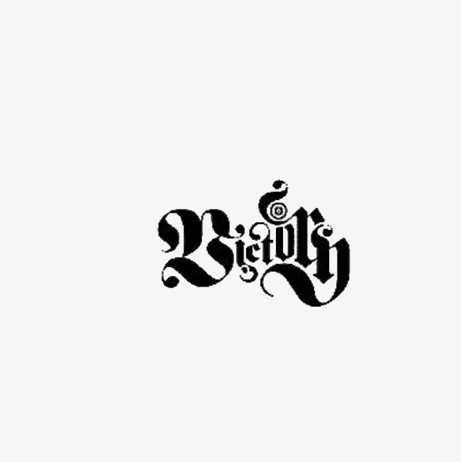 victory艺术字