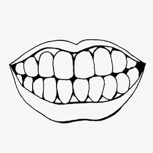 素描牙齿