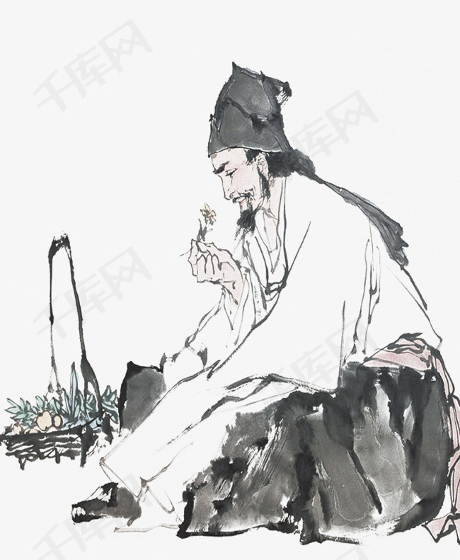 水墨采药人