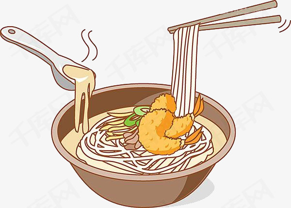 手绘面条