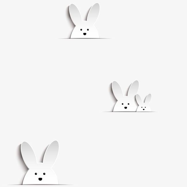 卡通可爱兔子素材图片免费下载_高清装饰图案psd_千库
