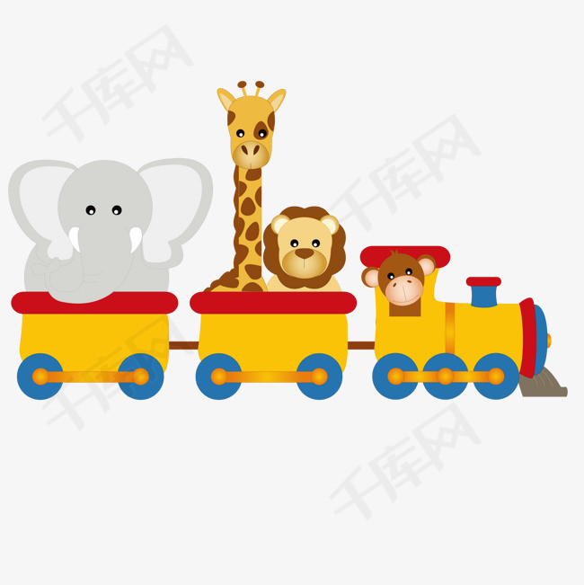 卡通火车