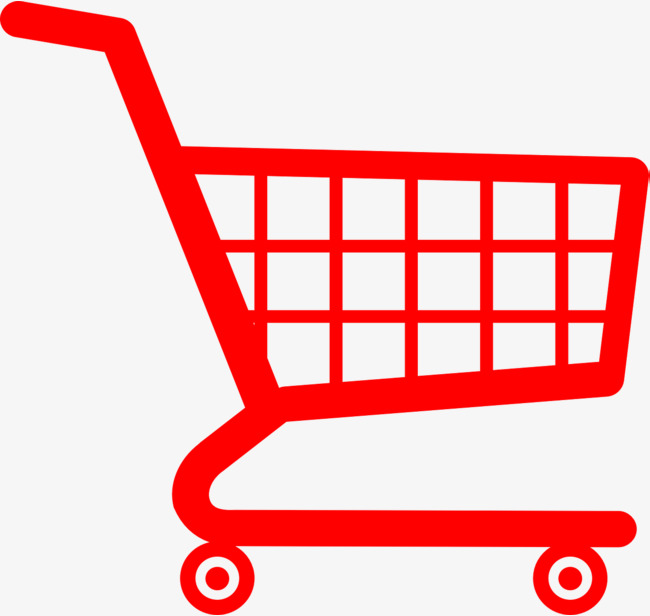 红色购物车图标免抠下载素材图片免费下载_高清png