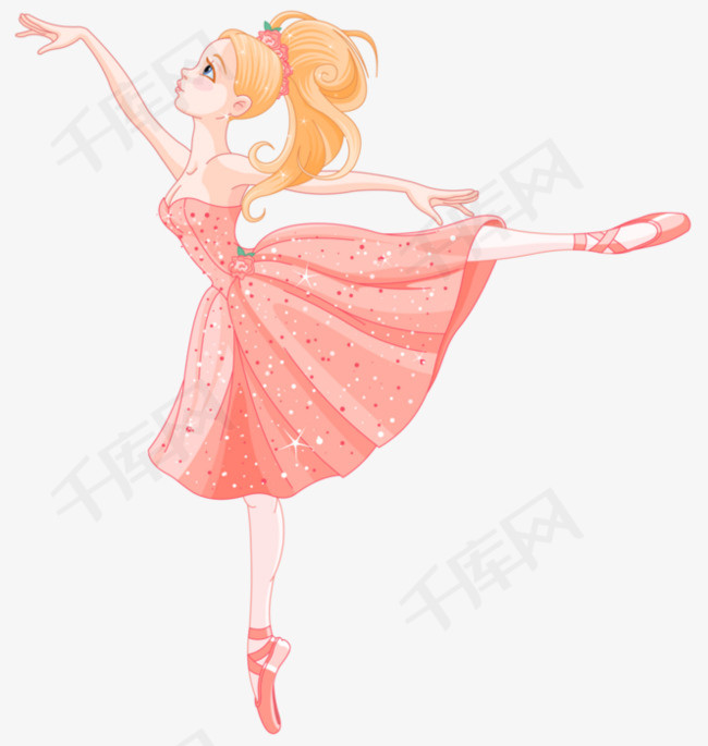 跳芭蕾舞的小女孩素材图片免费下载_高清png_千库网