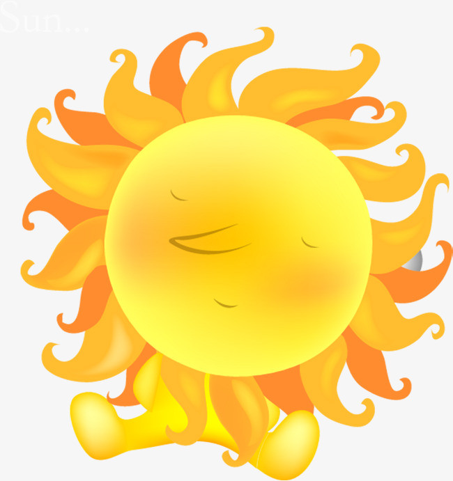 卡通可爱夏天火辣太阳