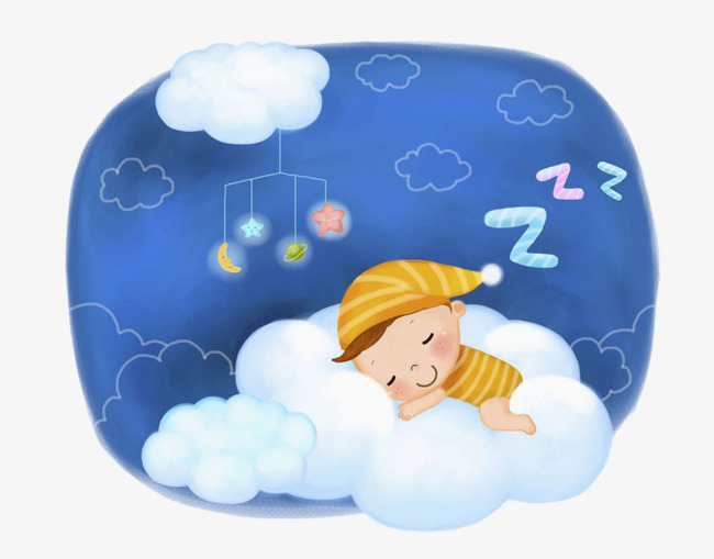 在云朵上睡觉的宝宝素材图片免费下载_高清p