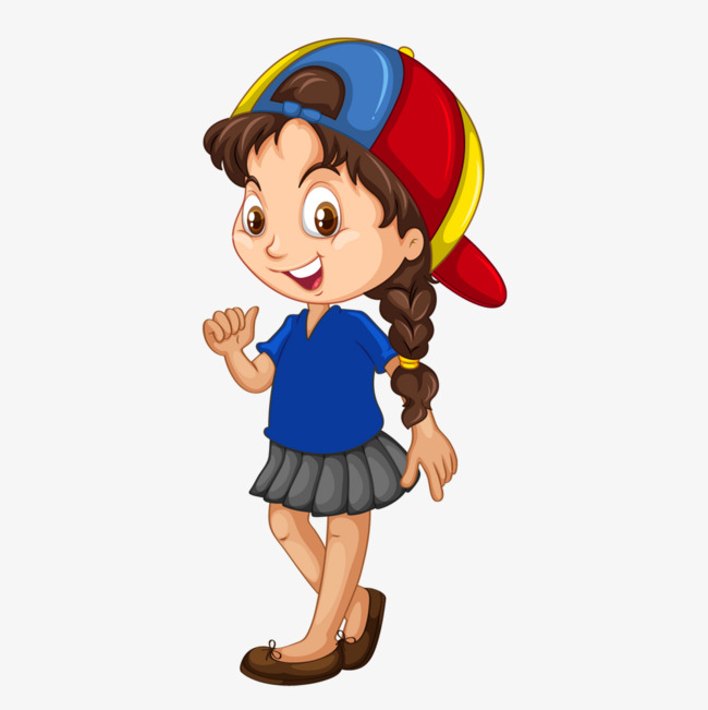 戴帽子的女孩素材图片免费下载_高清png