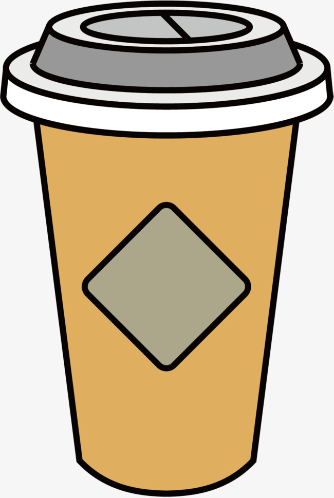 卡通奶茶矢量图
