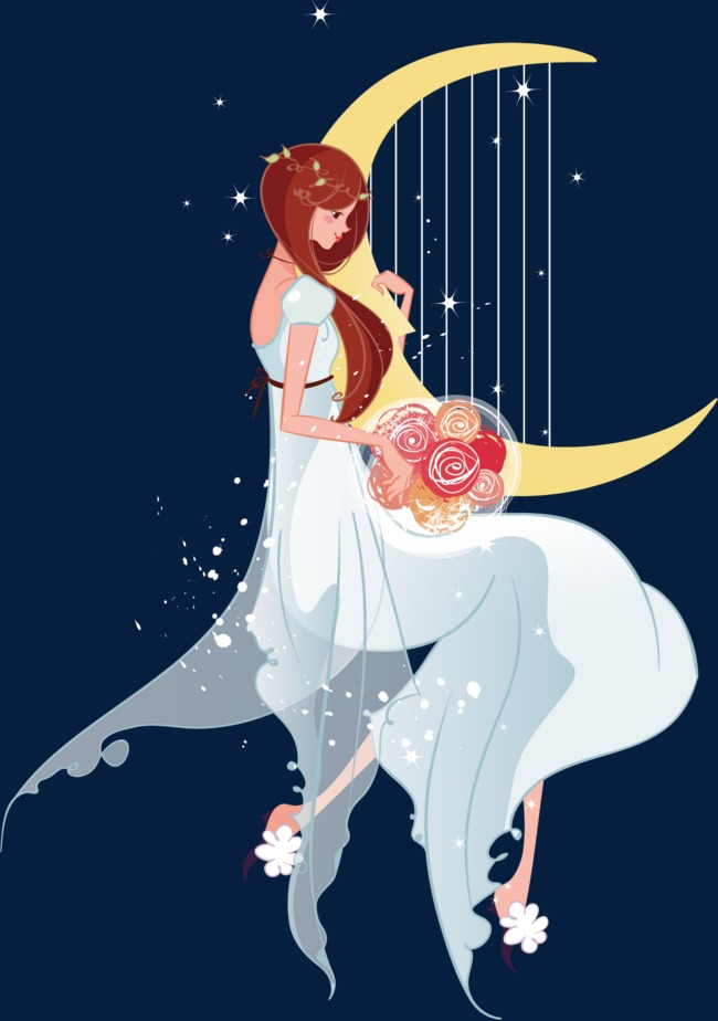 卡通唯美婚纱_唯美卡通婚纱背影图片