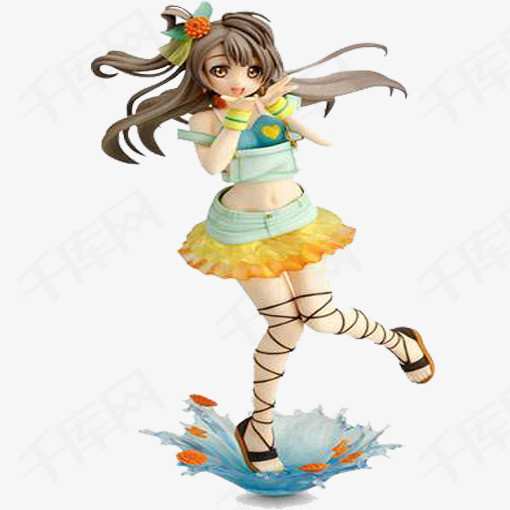 小女孩踩水坑踩水坑水坑积水坑踩到小水坑手绘水坑卡通水坑