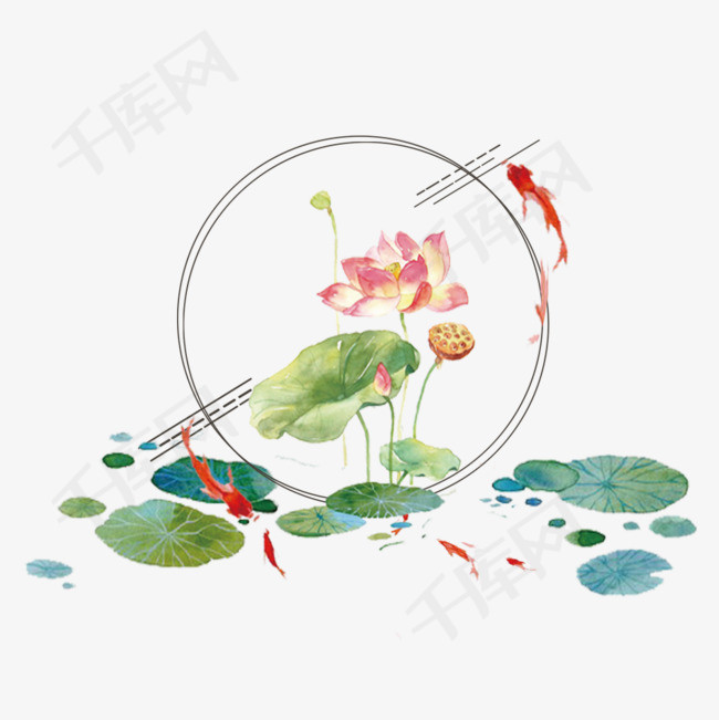 荷花池塘