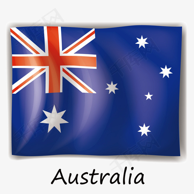 矢量澳大利亚australia国旗png免扣图下载澳大利亚人装饰旗帜