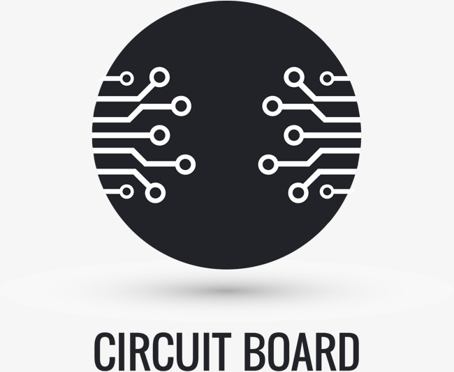 黑色电子科技标识logo设计