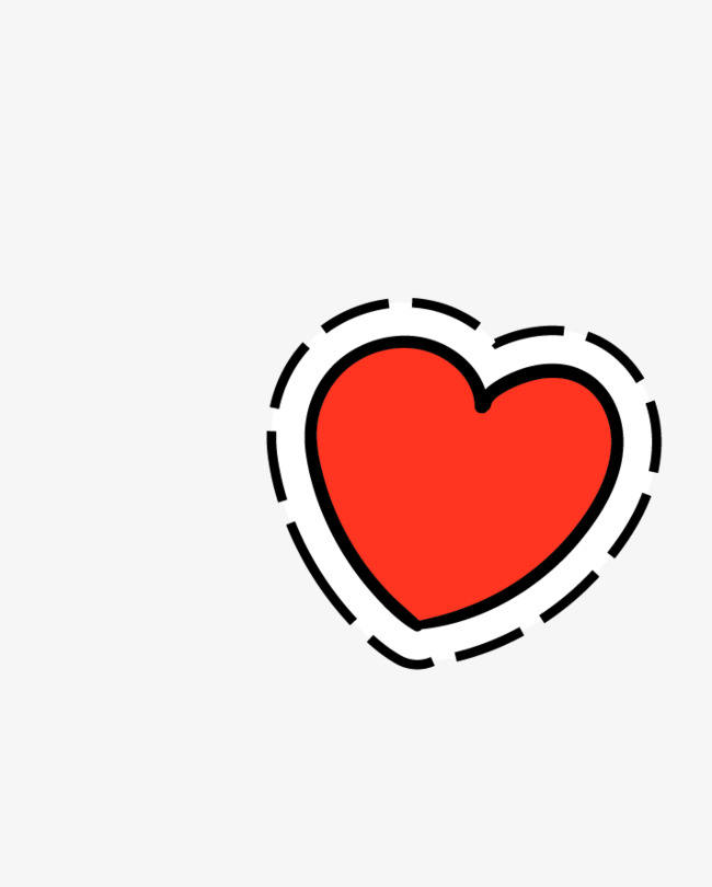 红色手绘爱心素材图片免费下载_高清png