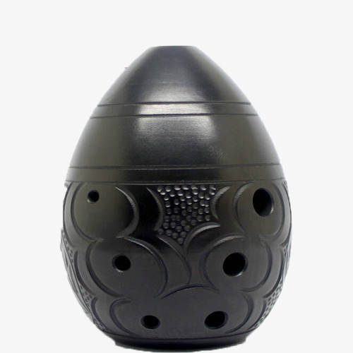 中国风黑色梨形埙乐器素材图片免费下载_高清