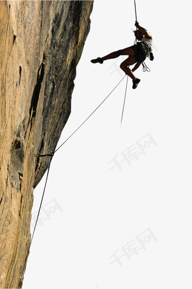 勇于挑战自己挑战极限极限运动攀岩行动力克服困难