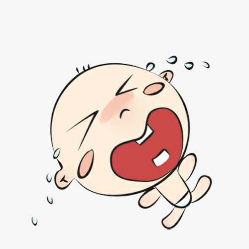 卡通哭闹的宝宝素材图片免费下载_高清png