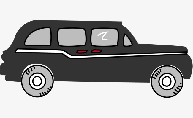 手绘黑色小轿车素材图片免费下载_高清png