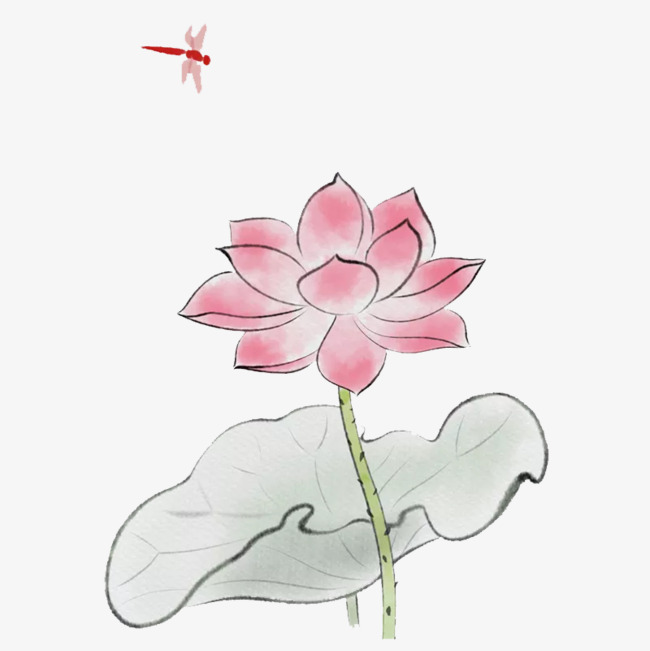 手绘荷花桌旗图片欣赏