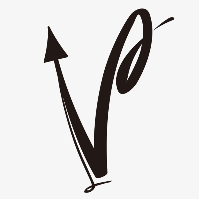 创意字母v