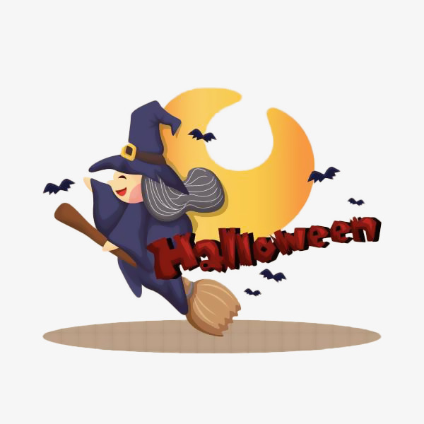 可爱的卡通小女巫素材图片免费下载_高清png