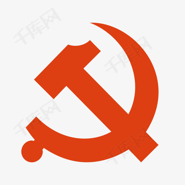 红色党徽红色党徽建军节建党节国庆节中国共产党