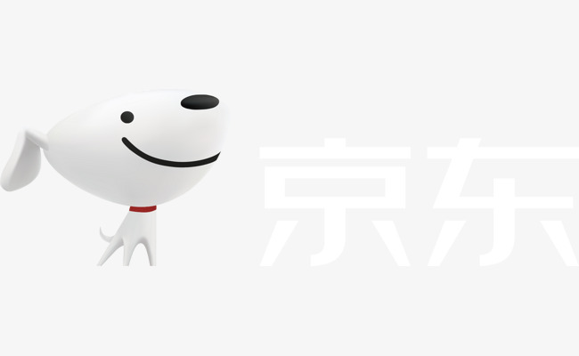 京东新版中文白字logo