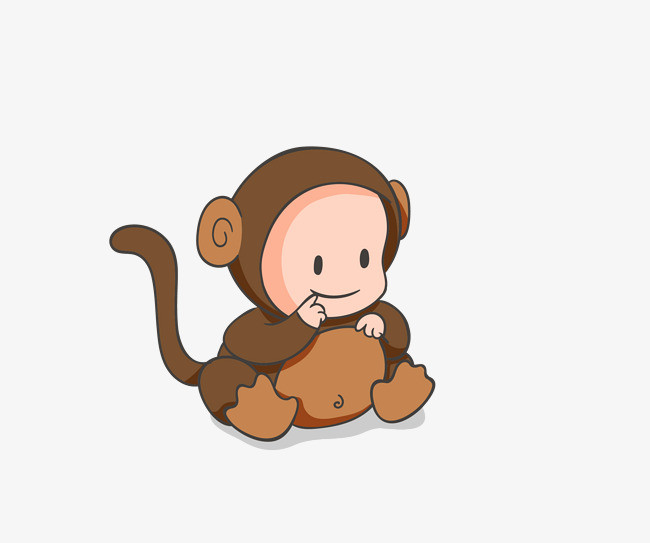 矢量卡通可爱猴子pngpng素材下载_高清图片png格式(:)